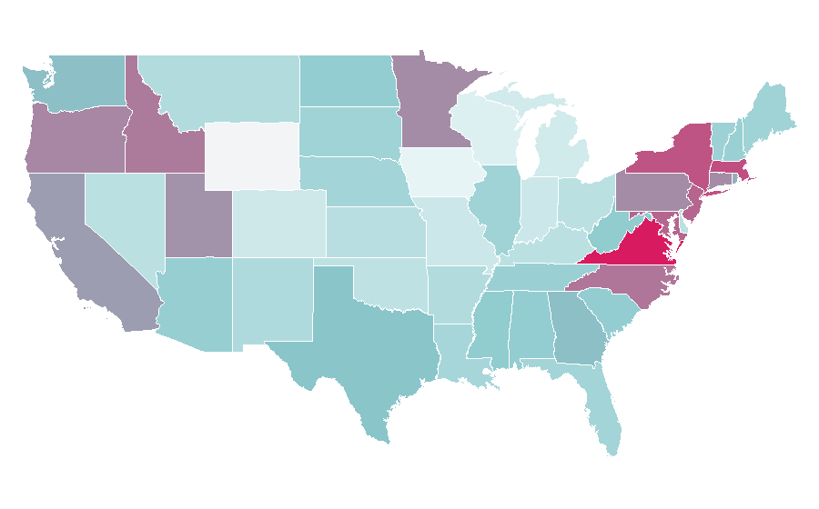 Affinity by region — Macbeth, United States