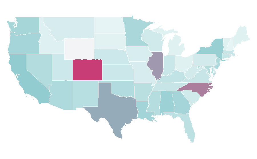 Affinity by region — Machete (film), United States