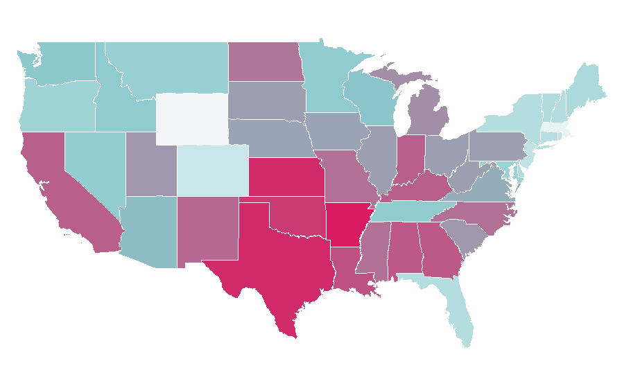 Affinity by region — Machine (mechanical), United States