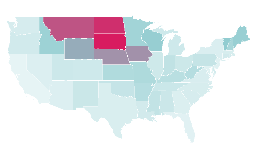 Affinity by region — Machinery Trader, United States