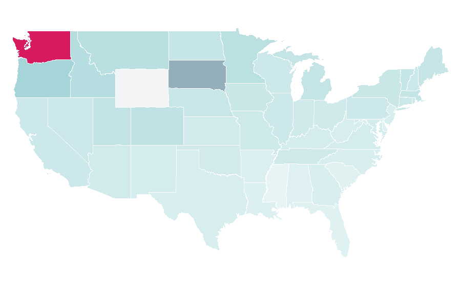 Affinity by region — Macklemore, United States