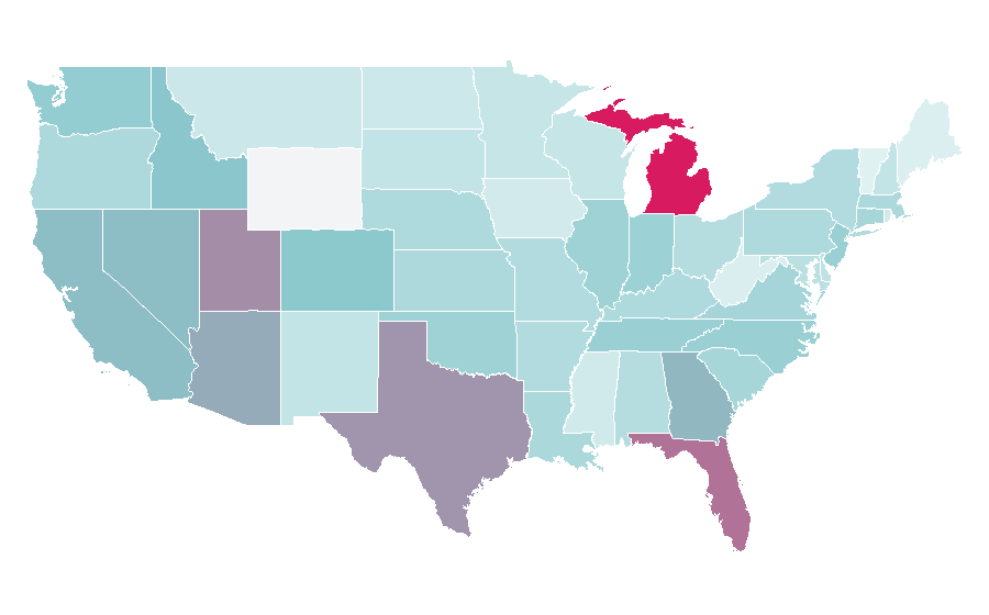 Affinity by region — Maclaren, United States