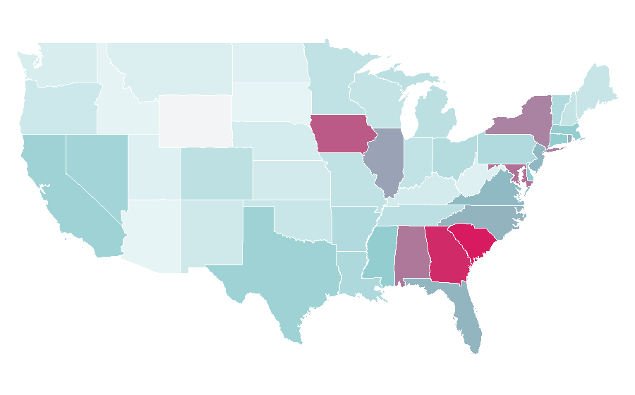 Affinity by region — Madison Keys, United States