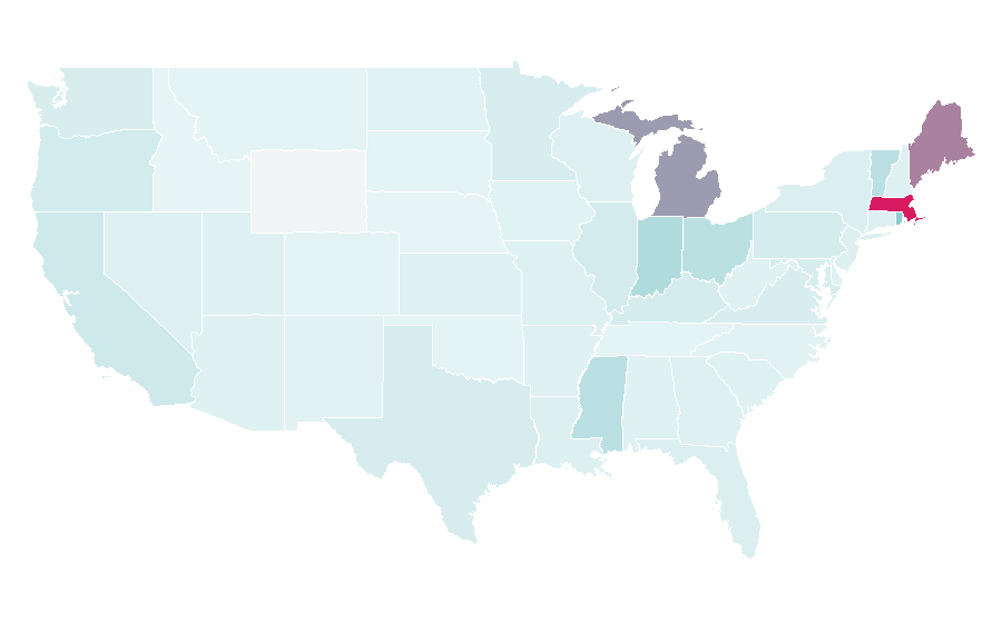 Affinity by region — Mae, United States