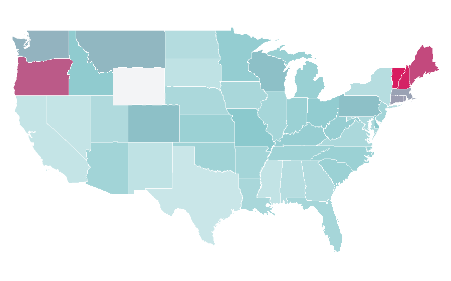 Affinity by region — Mae Martin, United States