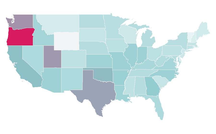 Affinity by region — Magenta, United States