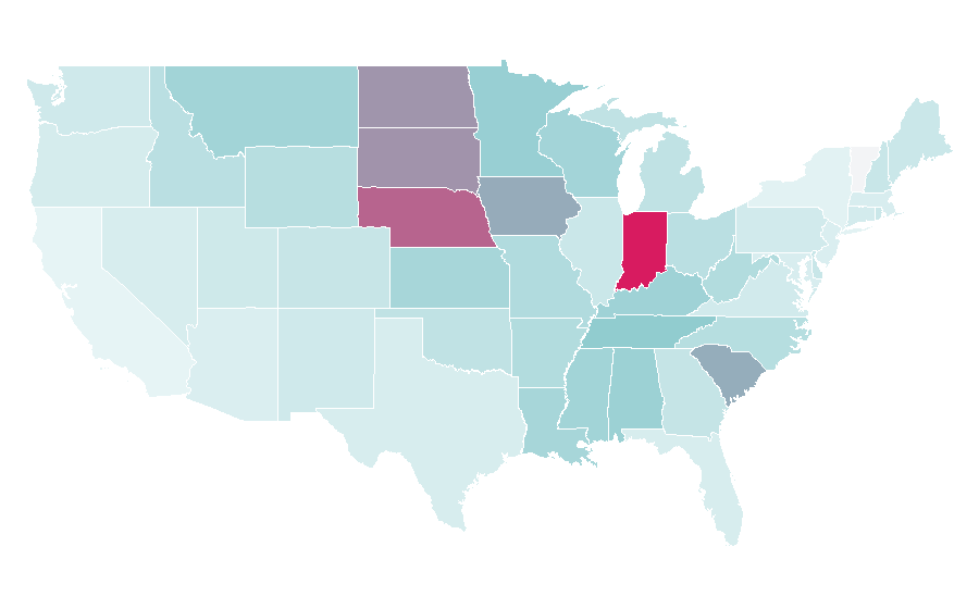Affinity by region — Magnolia Boutique, United States