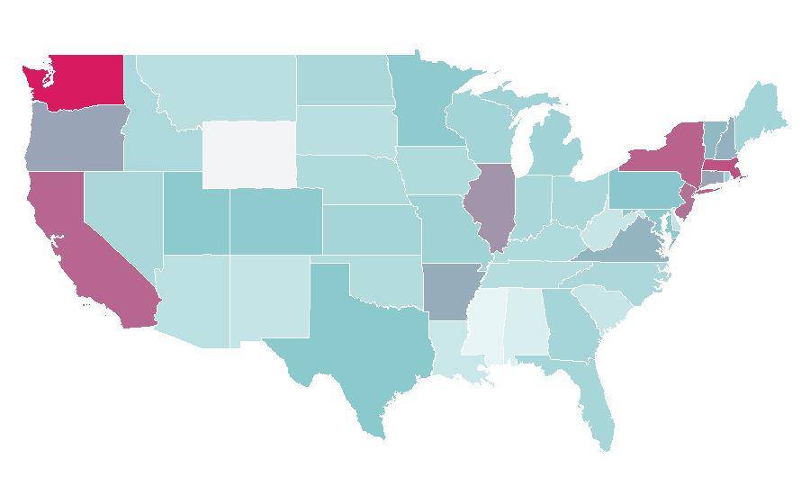Affinity by region — Magnus Carlsen, United States