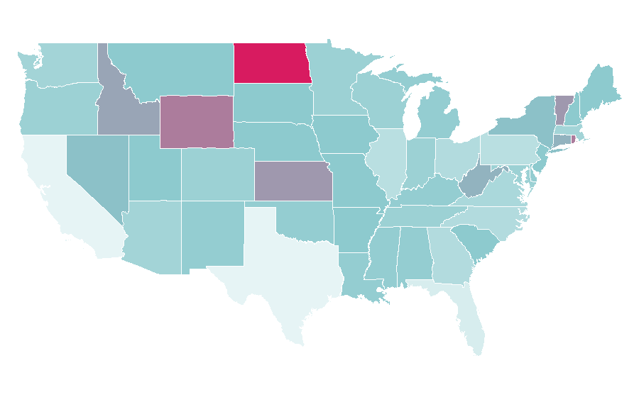 Affinity by region — Make-Up Studio, United States