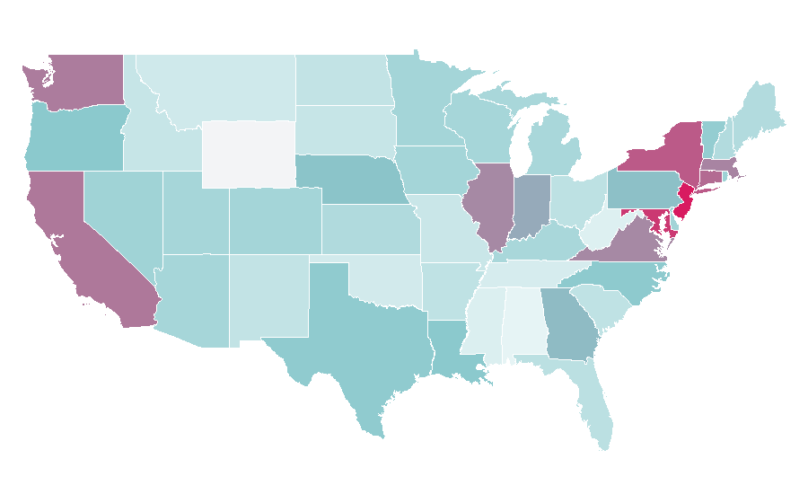 Affinity by region — Malala Yousafzai, United States
