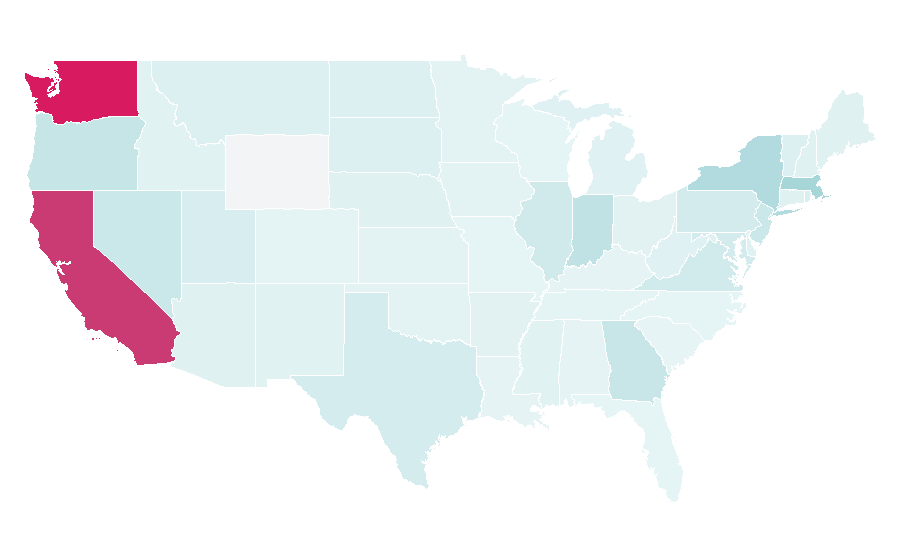 Affinity by region — Malatang, United States