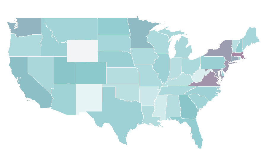 Affinity by region — Maldives, United States