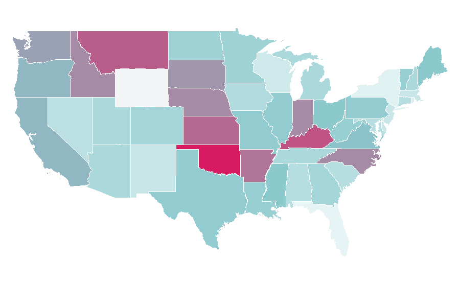 Affinity by region — Malevolence, United States