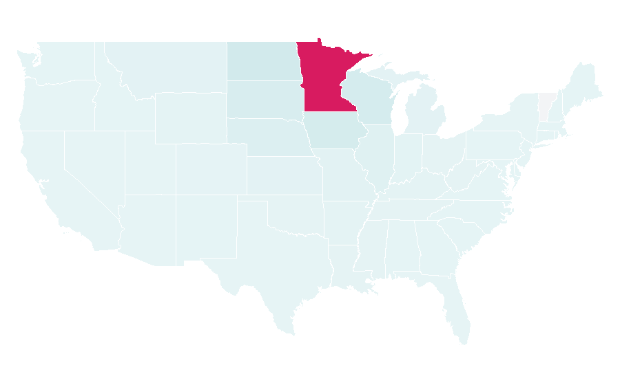 Affinity by region — Mall of America, United States
