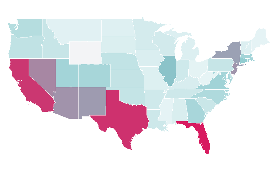 Affinity by region — Maluma (singer), United States