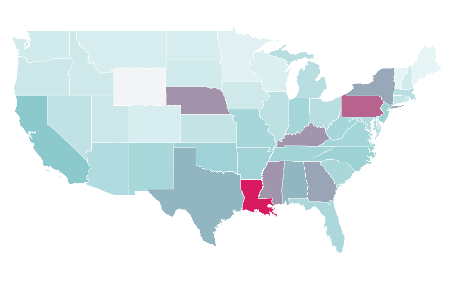 Affinity by region — Mama (TV series), United States