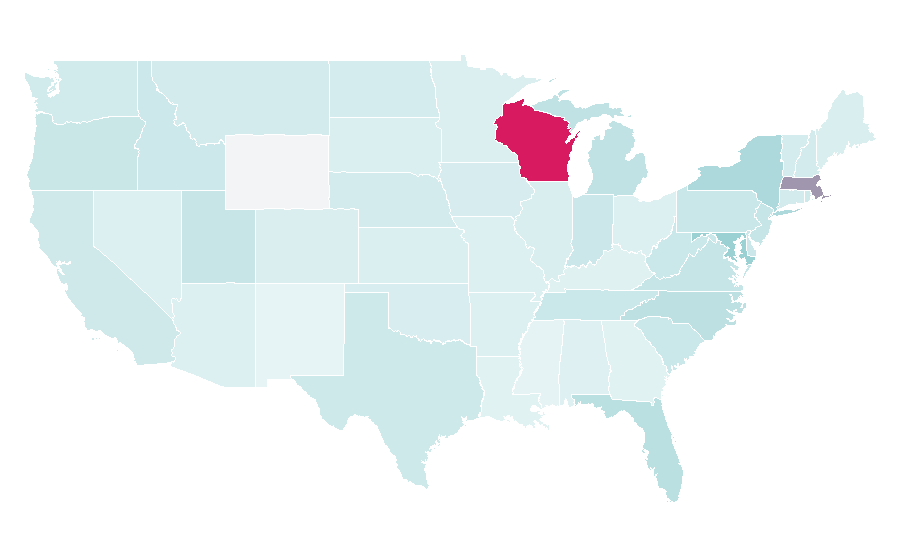 Affinity by region — Mamamia, United States