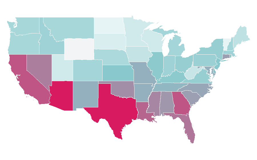 Affinity by region — Man On Fire, United States