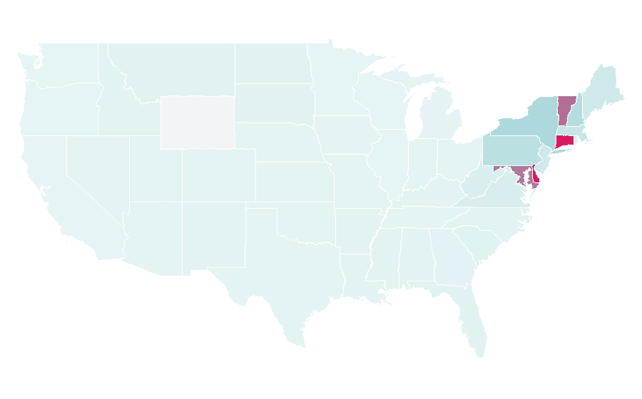 Affinity by region — M&T Bank, United States