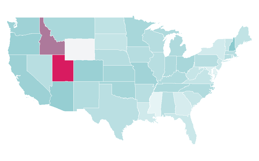 Affinity by region — Mandy Moore, United States