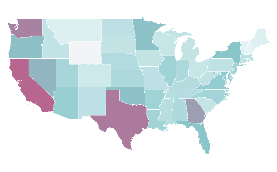 Affinity by region — Manhwa, United States