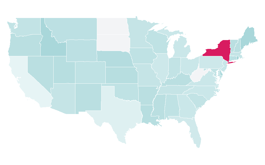 Affinity by region — Manicure & Pedicure, United States
