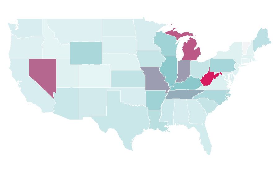 Affinity by region — Manpower, United States