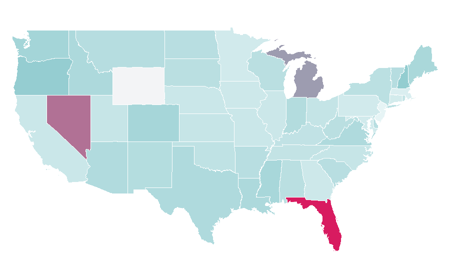 Affinity by region — Manufactured housing, United States