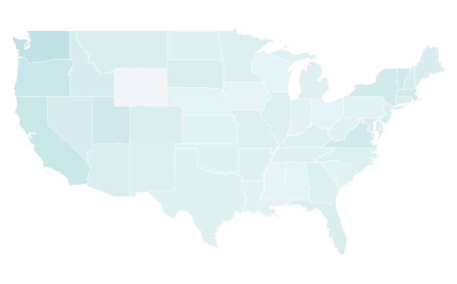 Affinity by region — Māori language, United States