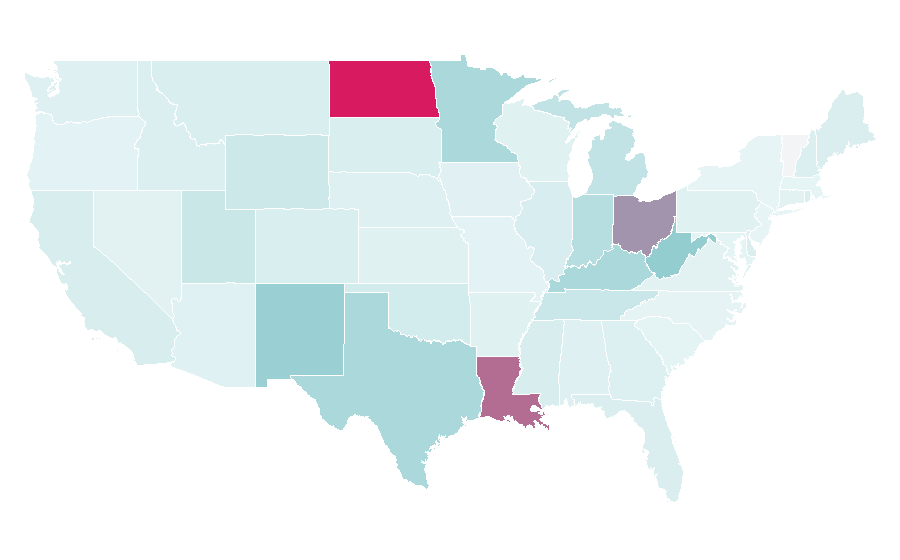 Affinity by region — Marathon Petroleum, United States