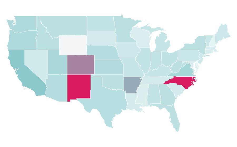 Affinity by region — Marble, United States