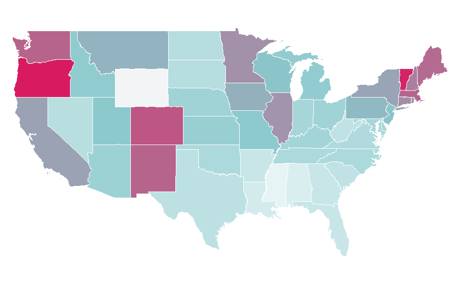Affinity by region — Marc Maron, United States