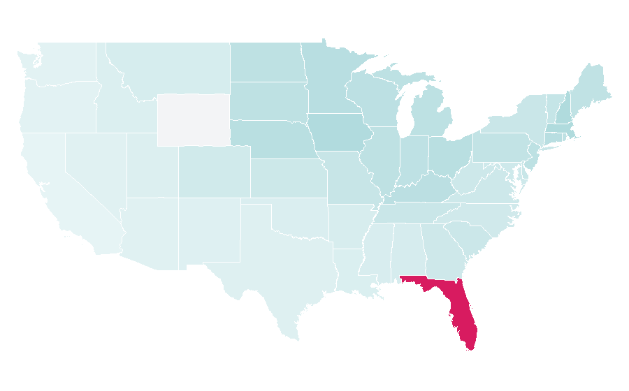 Affinity by region — Marco Island, Florida, United States