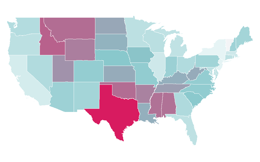 Affinity by region — Marcus Luttrell, United States