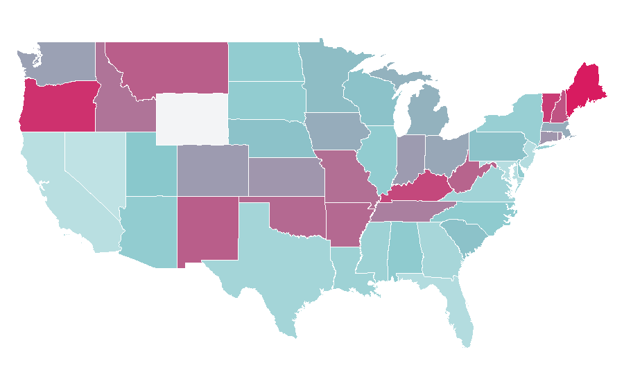Affinity by region — Margo Martindale, United States