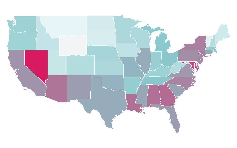 Affinity by region — Mariah Carey, United States
