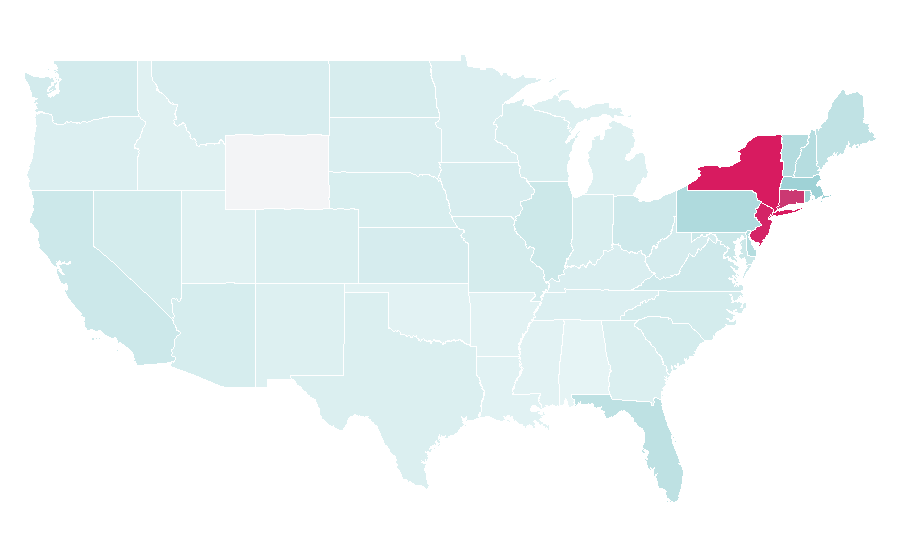 Affinity by region — Mariano Rivera, United States