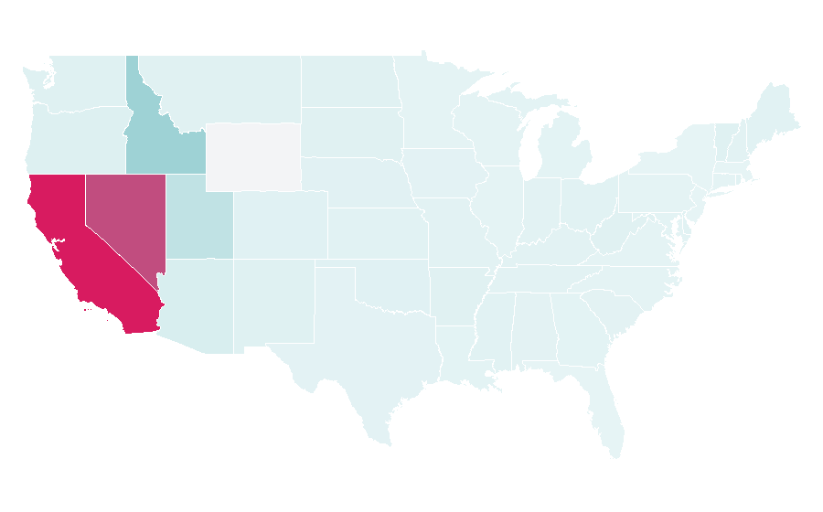 Affinity by region — Marie Callender's, United States