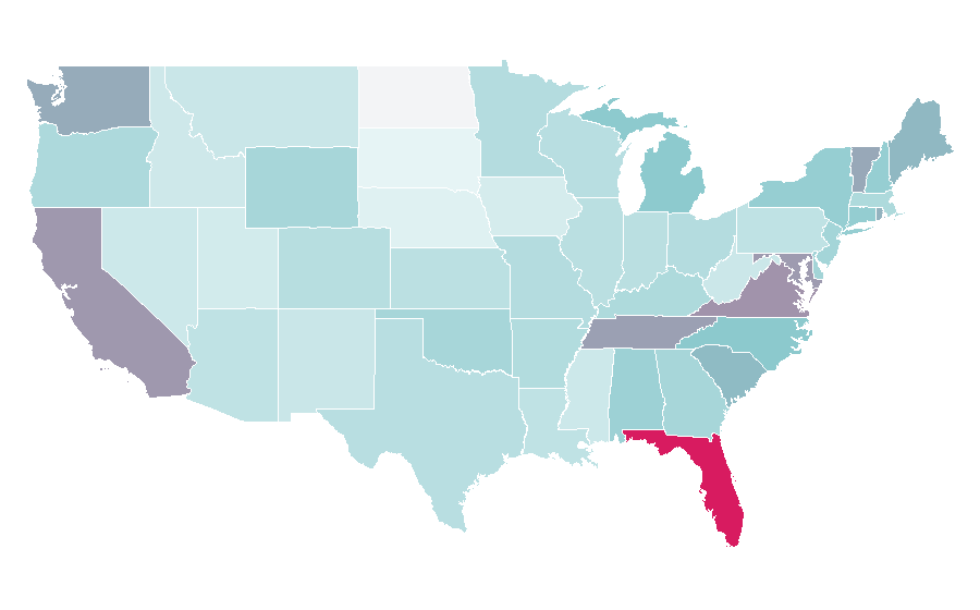 Affinity by region — Marina, United States