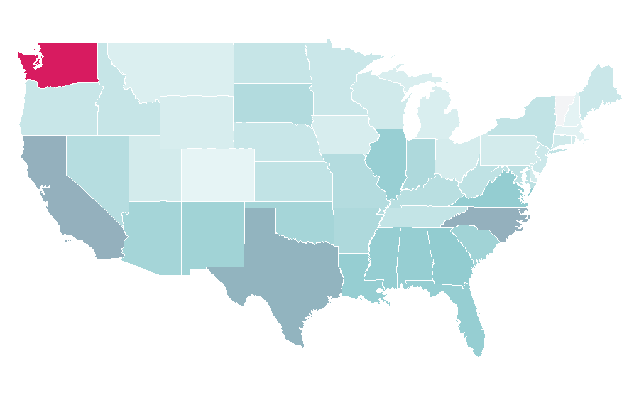 Affinity by region — Marines, United States