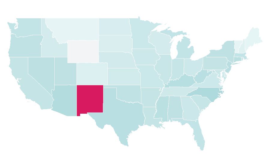 Affinity by region — Mario (franchise), United States