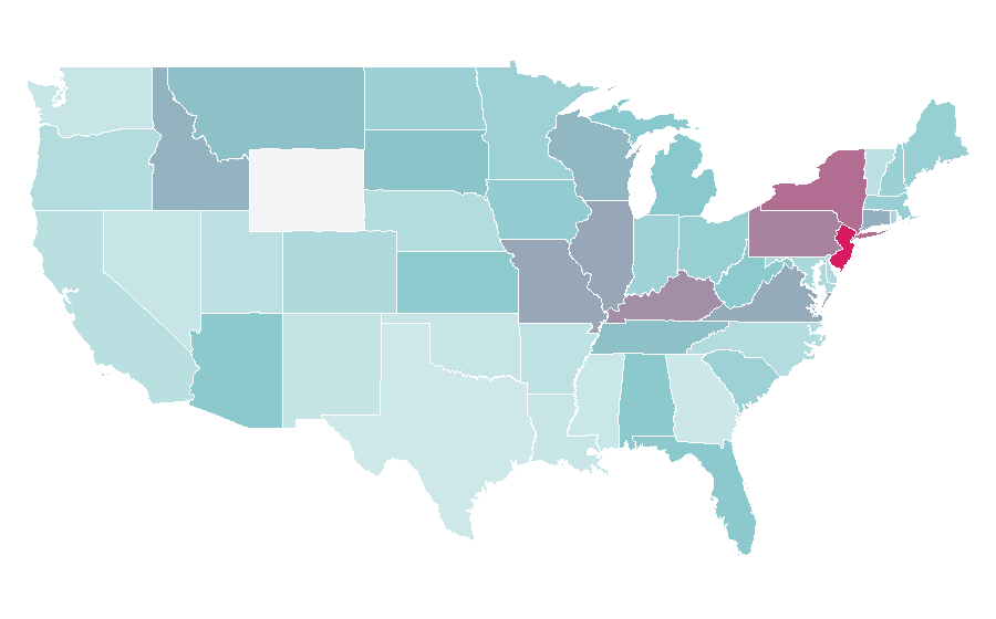 Affinity by region — Mark Levin, United States