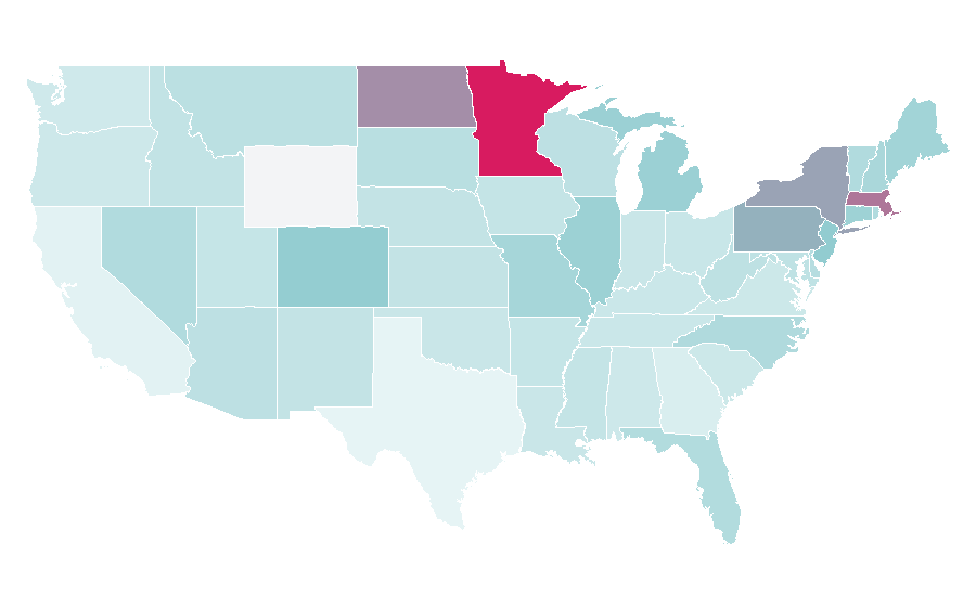 Affinity by region — Mark Scheifele, United States