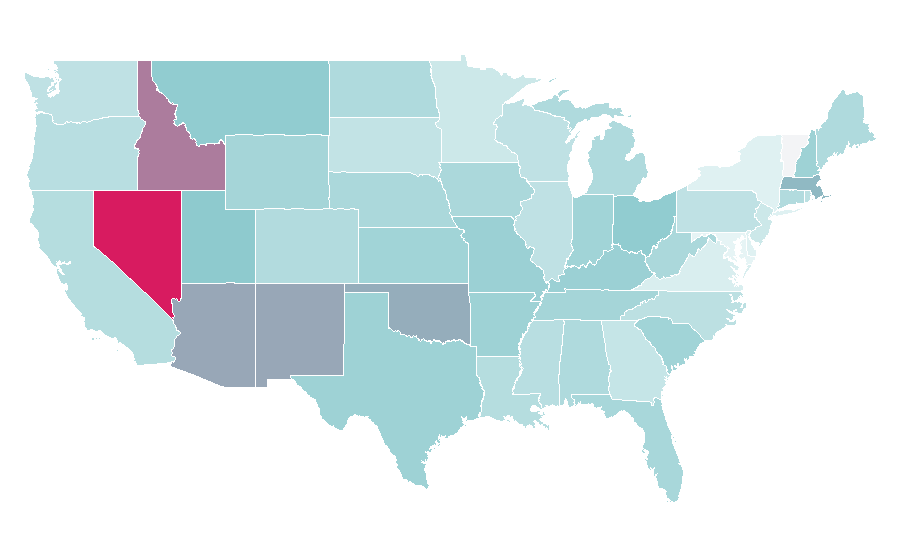 Affinität nach Region — Mark Wahlberg, USA