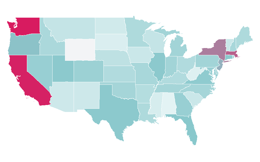 Affinity by region — Mark Zuckerberg, United States