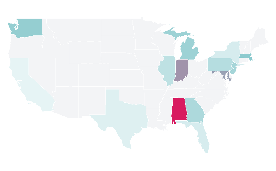 Affinity by region — Marketing buzz, United States