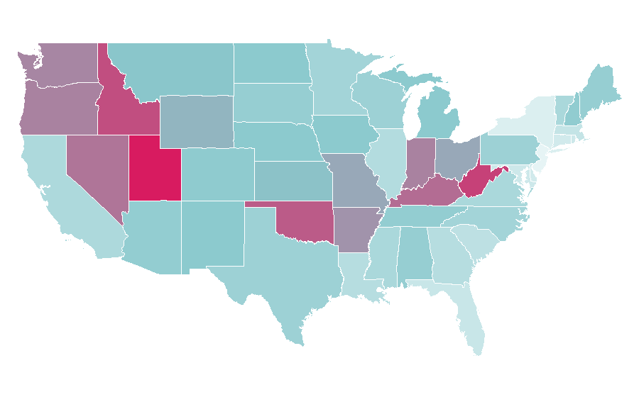 Affinity by region — Markiplier, United States