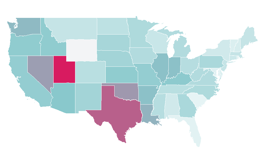 Affinity by region — Maroon, United States