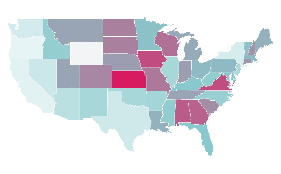Affinity by region — Marriott Rewards, United States