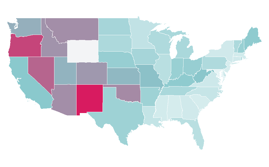 Affinity by region — Mars Attacks!, United States